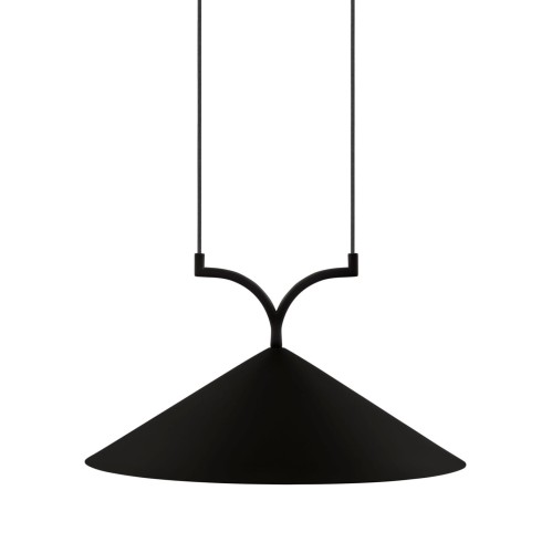 Designerska lampa wisząca Curve 50, czarna - Globen Lighting