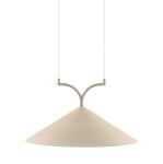 Designerska lampa wisząca Curve 50, beżowa - Globen Lighting