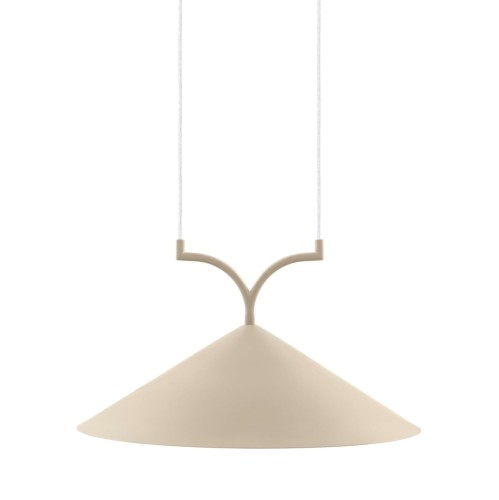 Designerska lampa wisząca Curve 50, beżowa - Globen Lighting