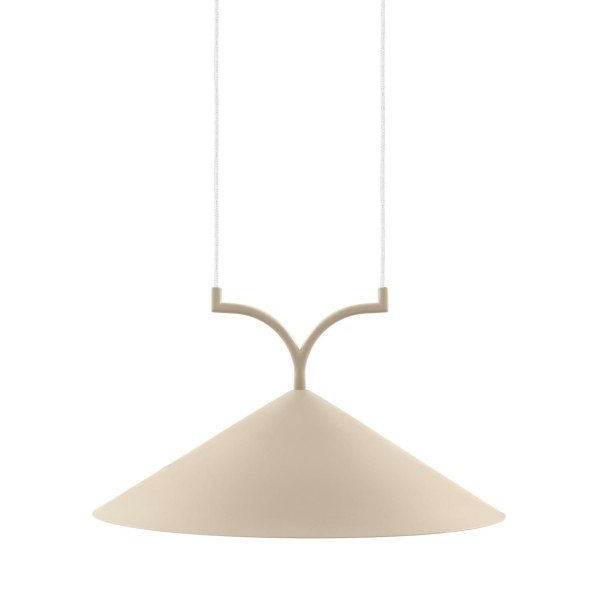 Designerska lampa wisząca Curve 50, beżowa - Globen Lighting