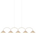 Designerska lampa wisząca Curve 5, beżowa - Globen Lighting