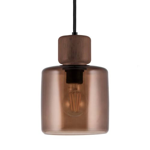 Brązowa szklana lampa wisząca Dot 23 - Globen Lighting