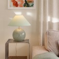 Lampa stołowa kula ze stożkowym kloszem Iris 35, zielona - Globen Lighting