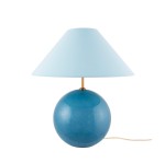 Lampa stołowa kula ze stożkowym kloszem Iris 35, Dove blue - Globen Lighting