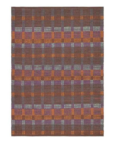 Dywan z bawełny z recyklingu Iris 170x240, brązowy - Finarte