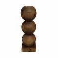 Postument dekoracyjny Bulb z drewna mahoniowego - UNC
