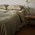 Bawełniana narzuta Brick 140x200, Olive - Tell Me More