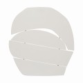 Designerska dekoracja na ścianę Wood Block, złamana biel - UNC