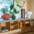 Wazon ceramiczny Oreille, brązowy - UNC