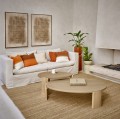 Poduszka dekoracyjna z lnu i bawełny Nuru Rust Orange 45x45 - Pomax