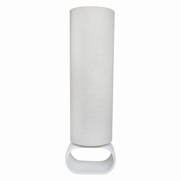 Ceramiczna lampa podłogowa Barletta, biała - UNC