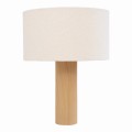 Prosta lampa stołowa Elyn z kloszem boucle - UNC