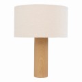 Prosta lampa stołowa Elyn z kloszem boucle - UNC