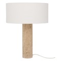 Prosta lampa stołowa z trawertynu Marmo - UNC