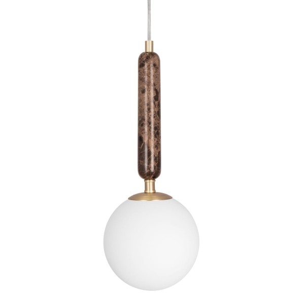 Lampa kula wisząca Torrano 15, marmur brąz - Globen Lighting