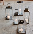 Szklany lampion z efektem postarzania Antique 27 - Nordal
