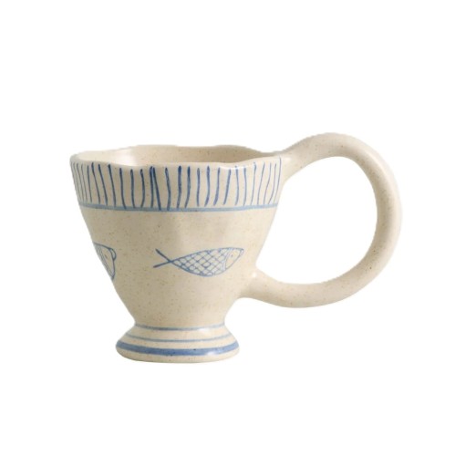 Kubek ceramiczny z dużym uchem Lira Atelier Forma 300 ml - Nordal