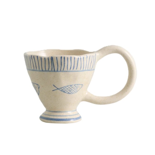 Kubek ceramiczny z dużym uchem Lira Atelier Forma 300 ml - Nordal