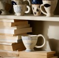 Kubek ceramiczny z dużym uchem Lira Atelier Forma 300 ml - Nordal