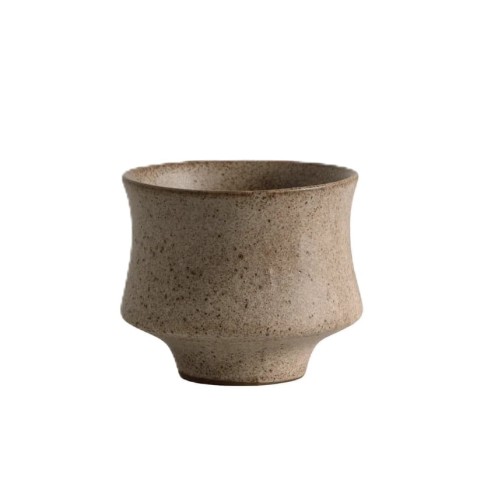 Kubek do espresso bez ucha z kamionki Inez Sand, 4 szt - Nordal