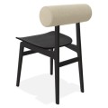 Krzesło dębowe z oparciem boucle Totem Black Grain – NORR11