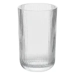 Wysoka szklanka z ryflowanego szkła Ema 430 ml, bezbarwna, 6 szt - Atmosphera