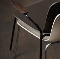 Nowoczesne krzesło Langue, Warm Grey - NORR11