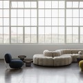 Nowoczesny fotel wypoczynkowy do salonu Cooper Steel, Mumble - NORR11