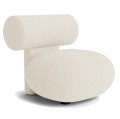 Designerski fotel tapicerowany Hippo Lounge, boucle Barnum - NORR11