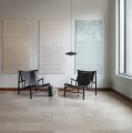 Fotel designerski Samurai - skóra Black drewno dębowe Black - NORR11