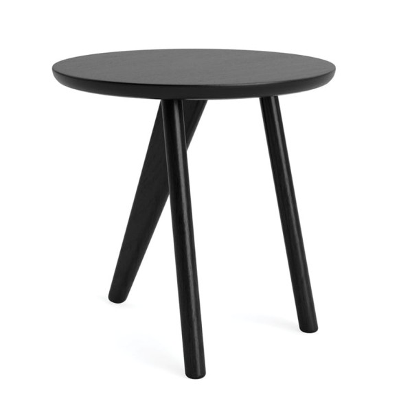 Stolik drewniany Fin dąb Black Oak, czarny - NORR11