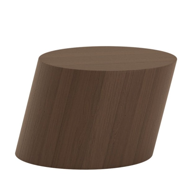 Stolik kawowy geometryczny Tilt, fornir dębowy, Dark Smoked - NORR11