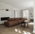 Designerska lampa wisząca z trawertynu Gallery Silver - NORR11