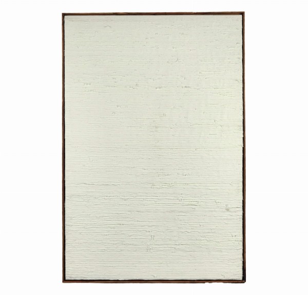 Obraz tekstylny z motywem bawełnianych linii Fibre 80x120, off-white - Pomax