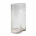Wazon z ryflowanego szkła dmuchanego Ripe 22 cm - Muubs