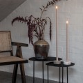 Długa świeca stożkowa 55 na baterie z ruchomym płomieniem LED, beżowa - Uyuni