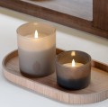 Świeca w szkle na baterie LED z ruchomym płomieniem 9x10, Sandstone - Uyuni
