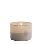 Świeca w szkle na baterie LED z ruchomym płomieniem 8x6, Sandstone - Uyuni