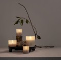 Świeca w szkle na baterie LED z ruchomym płomieniem 9x10, Vanilla - Uyuni