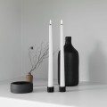 Minimalistyczny świecznik na pojedynczą świecę stożkową Light czarny, 2pak - Uyuni