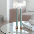 Minimalistyczny świecznik na pojedynczą świecę stożkową Light złoty, 2pak - Uyuni