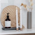 Minimalistyczny świecznik na pojedynczą świecę stożkową Light złoty, 2pak - Uyuni