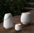 Ceramiczna latarnia mała z porcelany 10x9,5 cm - Uyuni