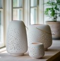 Ceramiczna latarnia z porcelany 15,5x24 cm - Uyuni