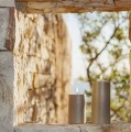 Świeca walec Outdoor zewnętrzna LED z ruchomym płomieniem 8,4x10 cm, Sandstone - Uyuni