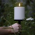 Świeca walec Outdoor zewnętrzna LED z ruchomym płomieniem 8,4x10 cm, biała - Uyuni
