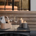 Świeca walec Outdoor  zewnętrzna LED z ruchomym płomieniem 8,4x15 cm, Sandstone - Uyuni