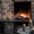 Świeca walec Outdoor  zewnętrzna LED z ruchomym płomieniem 8,4x15 cm, Sandstone - Uyuni