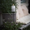 Świeca walec Outdoor zewnętrzna LED z ruchomym płomieniem 8,4x10 cm, biała - Uyuni