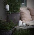 Świeca walec Outdoor zewnętrzna LED z ruchomym płomieniem 8,4x10 cm, biała - Uyuni